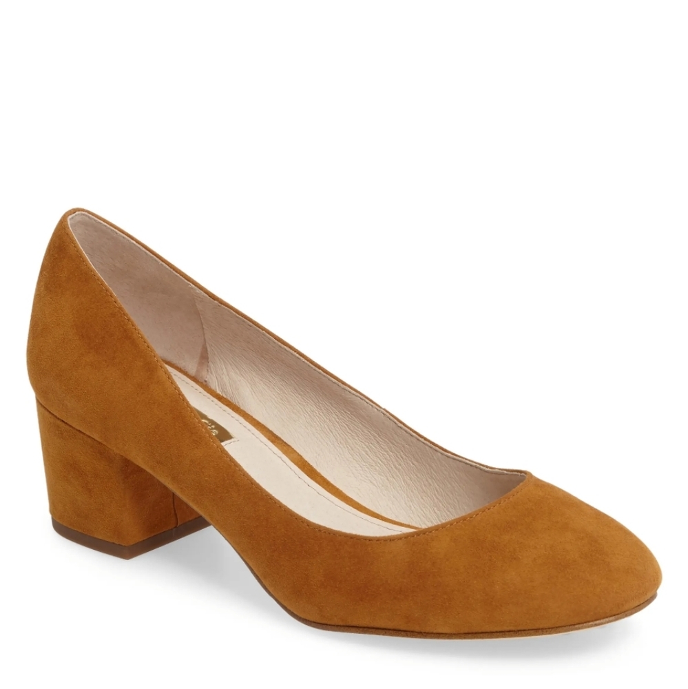 LOUISE ET CIE | KNOX BLOCK HEEL PUMP | MUSTARD